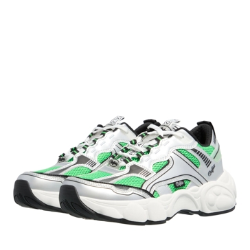Buffalo Cld Run Jog Silver/Black/Green | Low-Top Sneaker