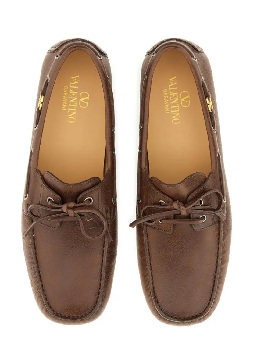 Thumbnail - Valentino Garavani Loafer - "Vlogo Signature" Moccasin - Gr. 41 (EU) - in Braun - für Damen
