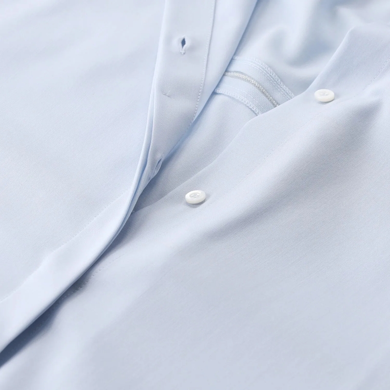 Fabiana Filippi Chemisier Bluse mit Schmuckdetails blau(Image 4)