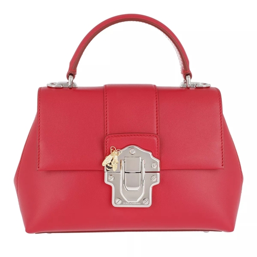Dolce&Gabbana Lucia Mediterraneo Small Tote Rosso Rymlig shoppingväska