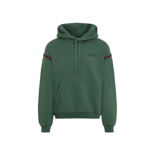 Gucci Green Cotton Hoodie Green Hoodie