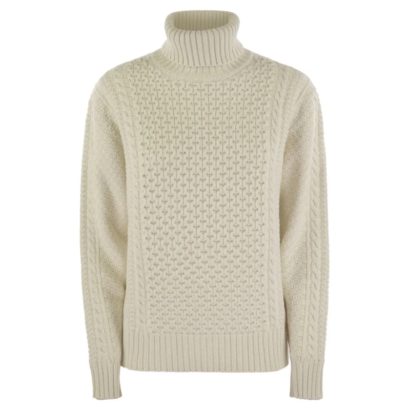 Fabiana Filippi Trui met col Turtleneck Jumper With Special Workmanship Neutrals