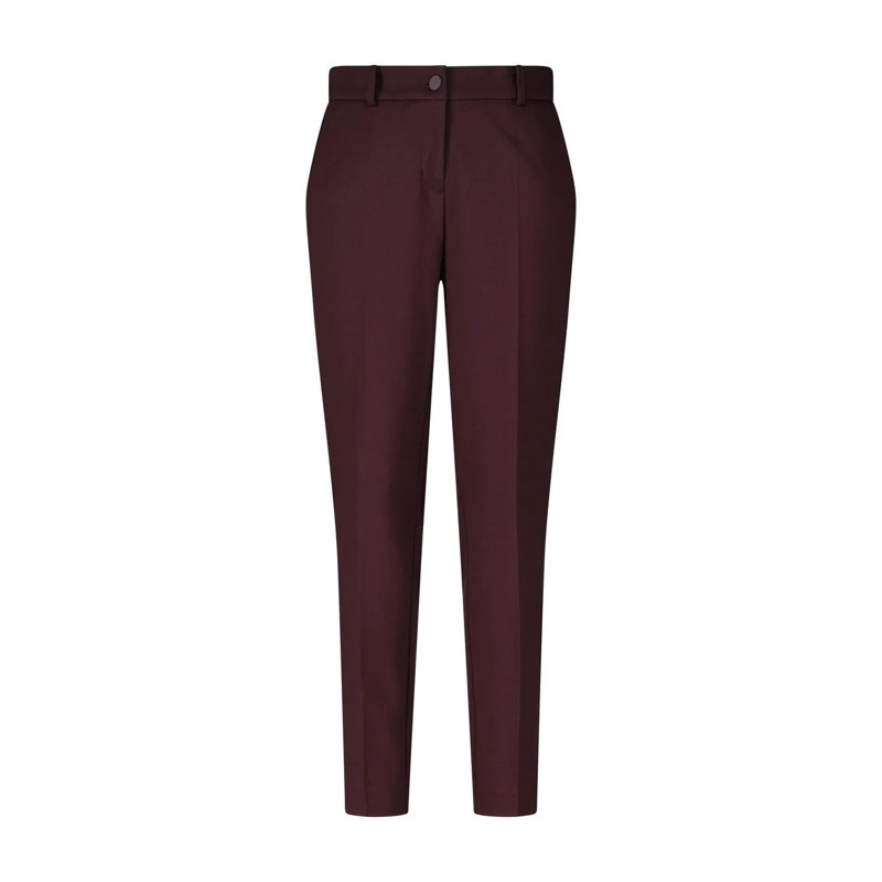 Cambio Stoffen broek Carrot-Fit Stoffhose Karina Dunkellila