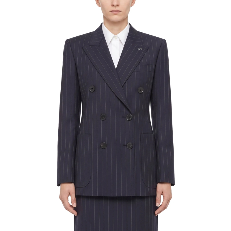Givenchy Blazer Blazer mit Nadelstreifen dunkelblau(Image 3)