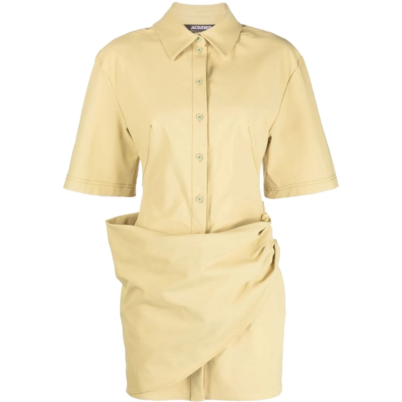 Jacquemus Robe midi Dresses Light Khaki grün