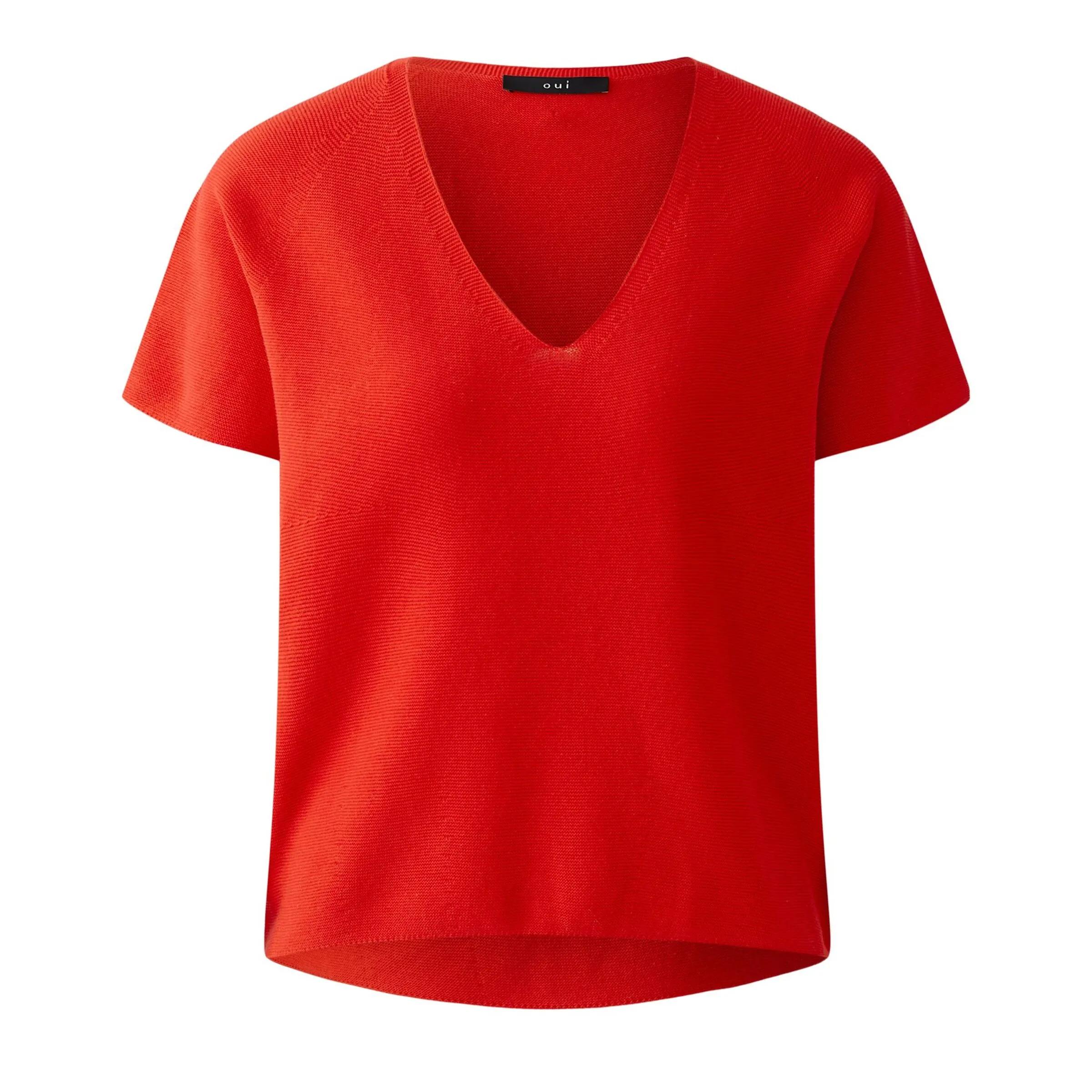 Thumbnail - Oui - Pullover - Größe 42 DAMEN - red
