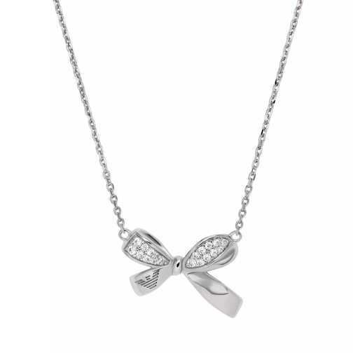Emporio Armani Sterling Silver Pendant Necklace Silver Kurze Halskette