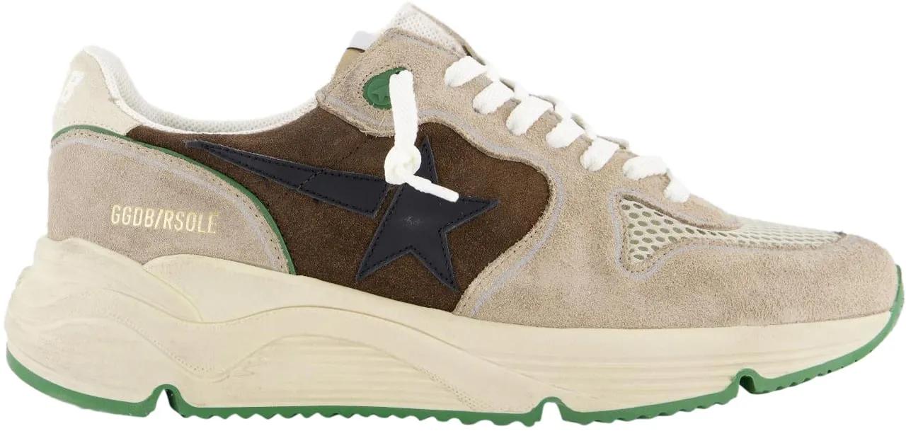 Golden Goose Low-Top Sneaker - Heren Running Sole Sneaker Bruin - Gr. 45 (EU) - in Beige - für Herren