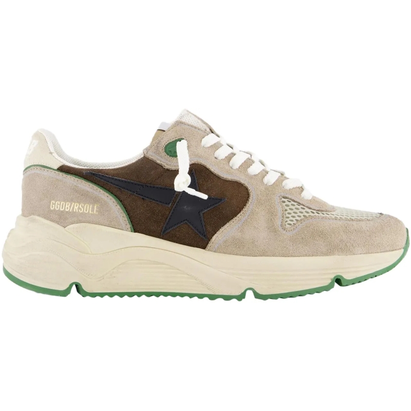Golden Goose Low-Top-Sneaker Heren Running Sole Sneaker Bruin beige