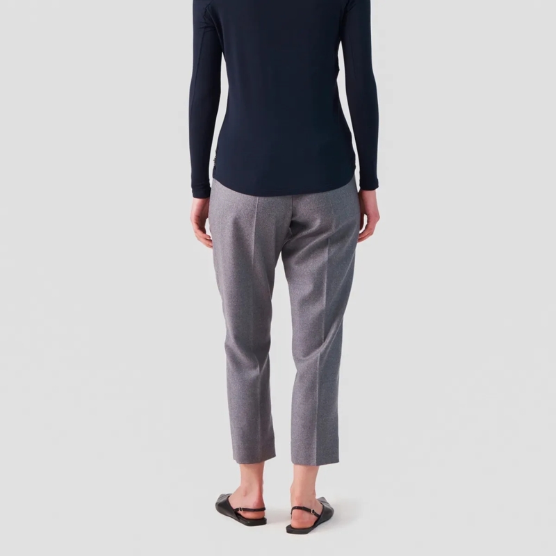 Helene Galwas Hose Hose im Jogger-Stil aus Wolle LOLA grau(Image 3)