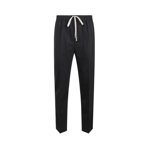 Rick Owens  Drawsting Slim Trousers Black