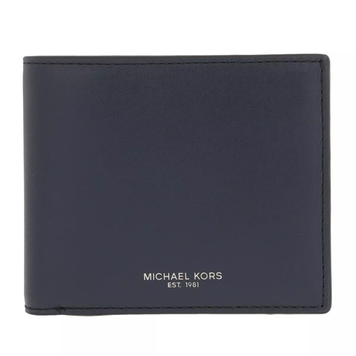 MICHAEL Michael Kors Henry Billfold Navy Black Bi-Fold Portemonnaie