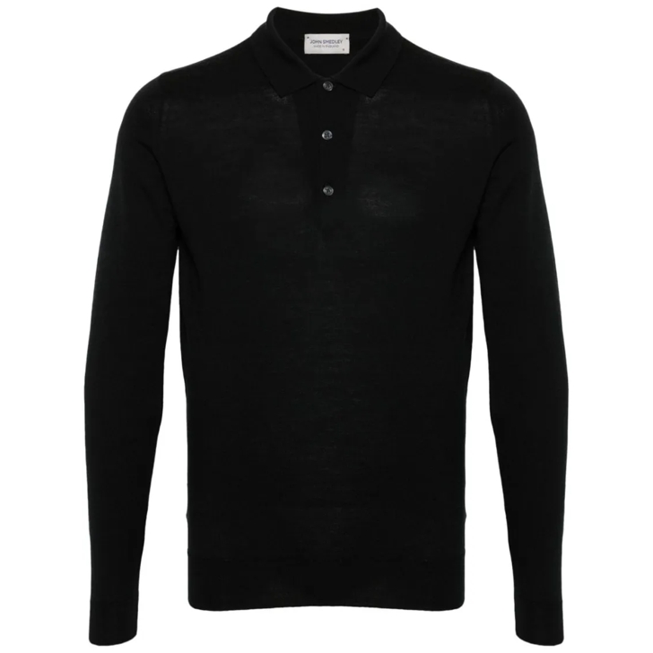 Black polo neck shirt online