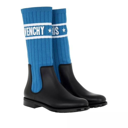 Givenchy Logo Sock Boots Electric Blue/White Stiefelette