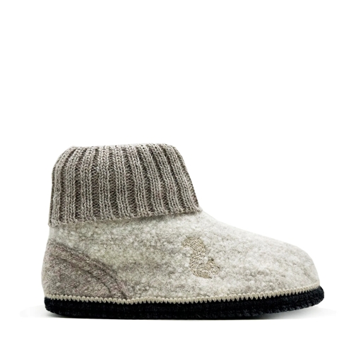 thies Pantoffel thies 1856 ® Mountain Wool Slipper Boot beige (K) mehrfarbig