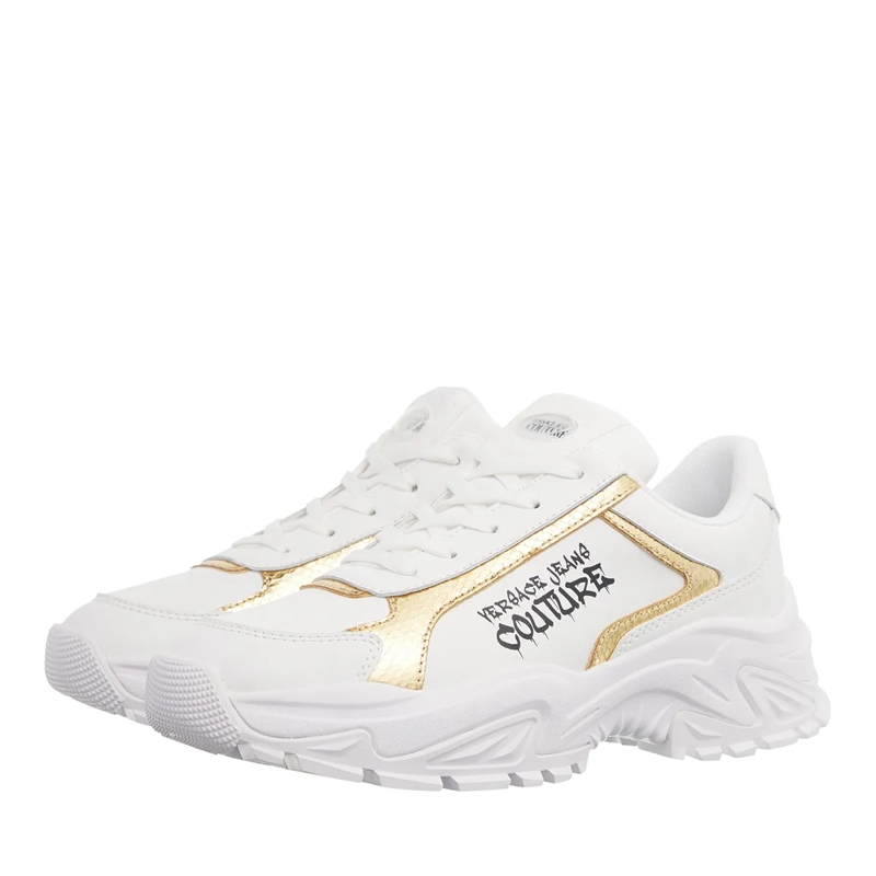Versace Jeans Couture Low-Top-Sneaker Fondo Hiker White/Gold