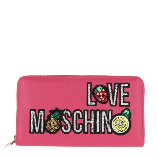 Love Moschino Logo Wallet Portafogli Fuxia Continental Portemonnee