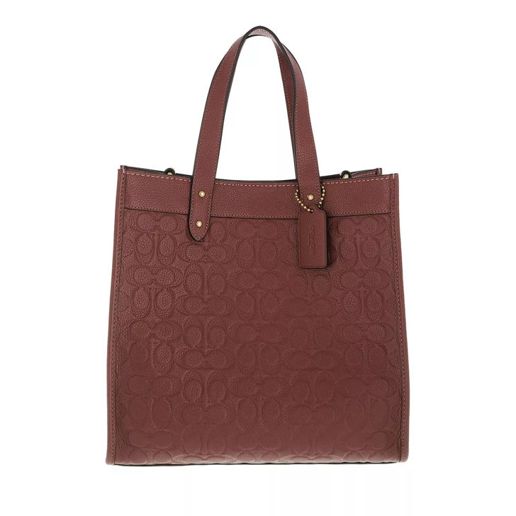 Coach Signature Leather Field Tote Wine Tote
