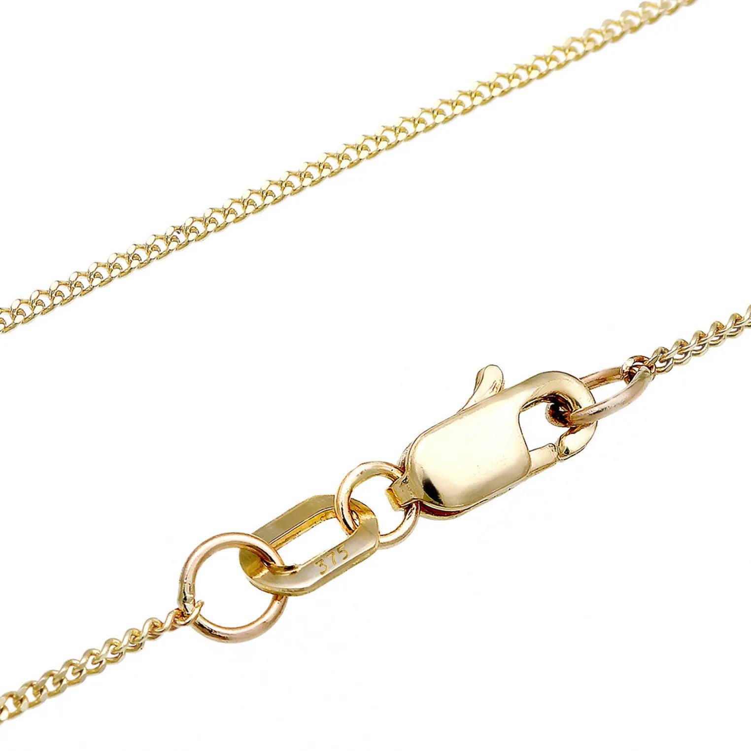 Thumbnail - Elli Halsketten - Halskette Panzerkette Halbmond Sichel Astro 375 Ge - Gr. unisize - in Gold - für Damen