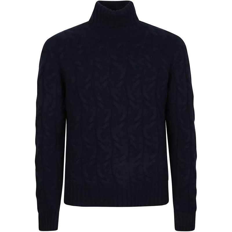 Drumohr  Treccia Turtleneck Blue blau