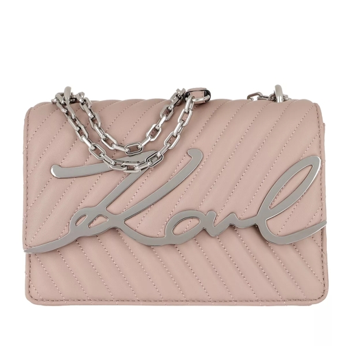 Karl Lagerfeld Signature Stitch Shoulderbag Powder Pink Crossbody Bag