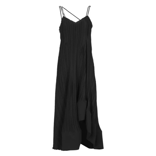 Lanvin Pleated Dress Black 