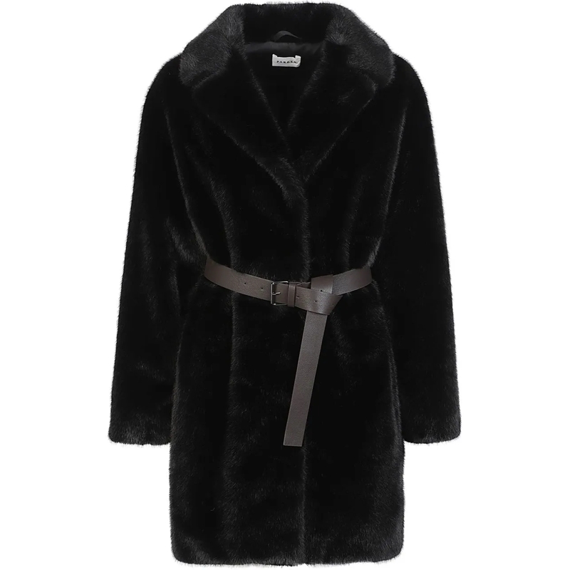 P.A.R.O.S.H. Übergangsjacke Pulse Coat Black schwarz