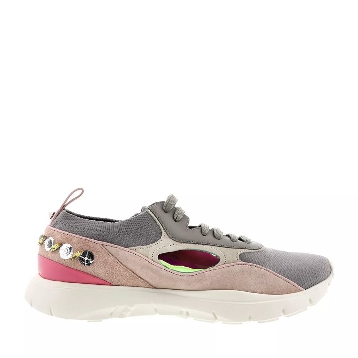 Valentino Garavani Heroes Sneakers Mesh and Leather Perla Low