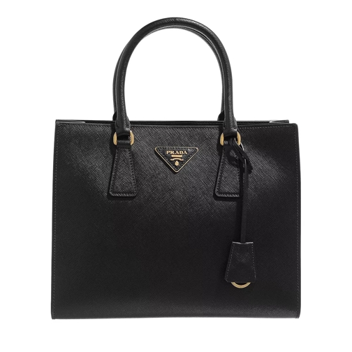 Prada Satchel Bag Leather Black Fourre-tout
