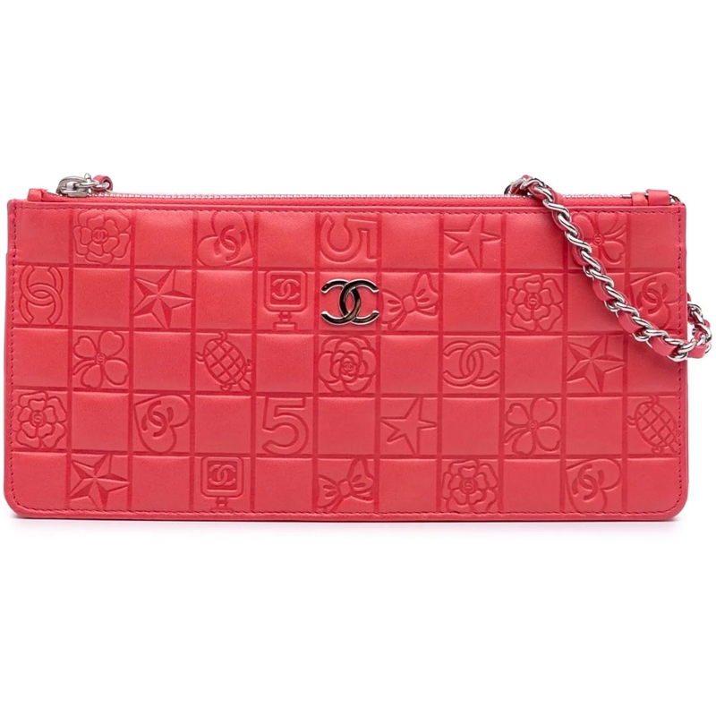 Chanel Sac à bandoulière Lambskin Precious Symbols Pochette rose