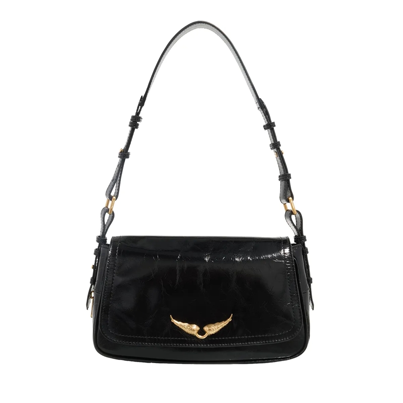 Zadig & Voltaire Schultertasche Le Zouzou Vintage Patent Black