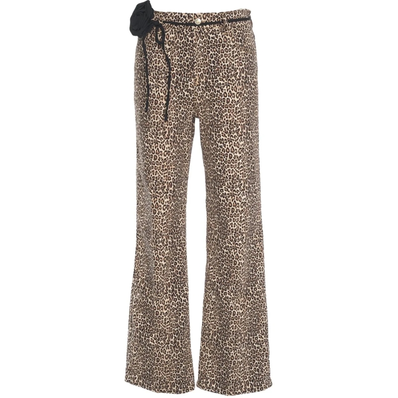 LIU JO Hose Pants with animal print braun
