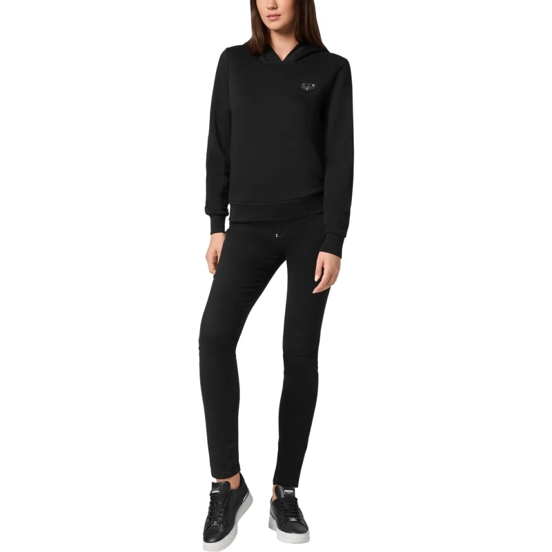 Philipp Plein Top Hoodie Iconic Plein schwarz(Image 4)