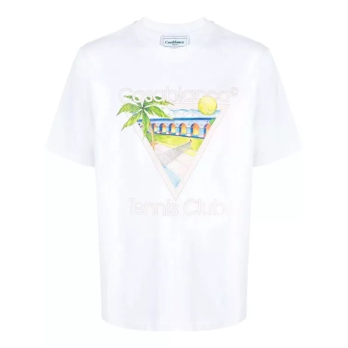 Casablanca Tennis Club Icon Jersey T-Shirt White 