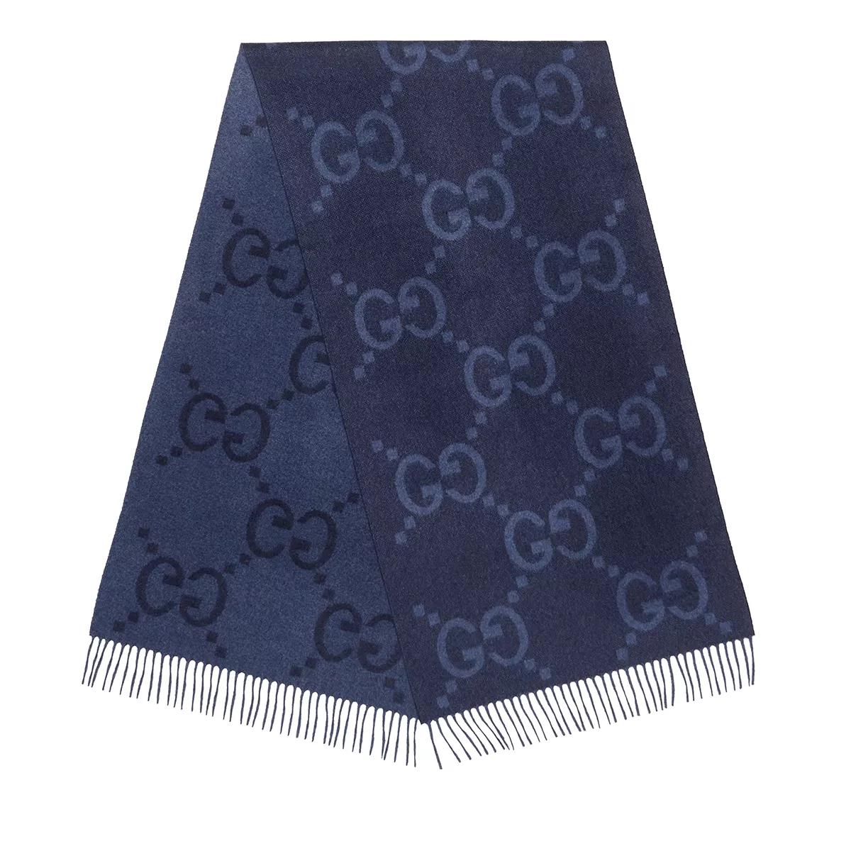 Gucci Tücher & Schals - GG Scarf Cashmere - Gr. unisize - in Blau - für Damen