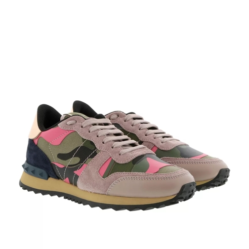 Valentino Garavani Rockstud Sneaker Pink Camouflage Multi Low-Top Sneaker