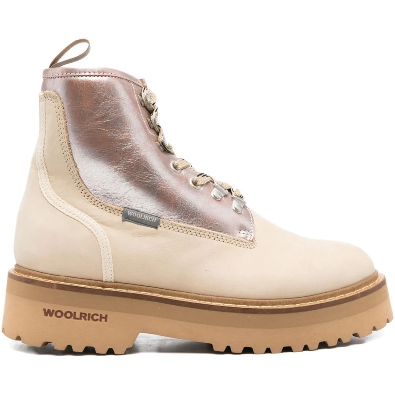 Woolrich Stiefel Boots Cream weiß