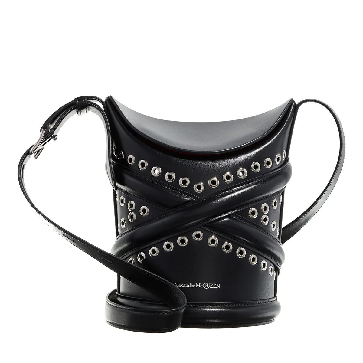 Alexander McQueen Beuteltaschen - The Curve Hobo Bag - Gr. unisize - in Schwarz - für Damen - aus Leder & Leder & Leder