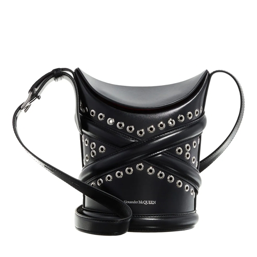 Alexander McQueen Bucket Bag The Curve Hobo Bag Black