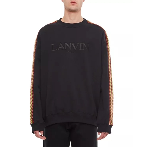 Lanvin Side Curb Oversized Sweatshirt Black 