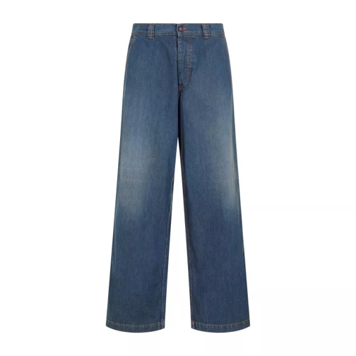 Maison Margiela 5 Pockets Mid Blue Cotton Jeans Blue 