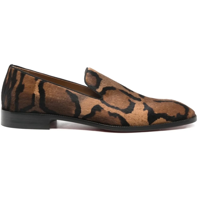 Christian Louboutin Loafer Flat Shoes Brown braun