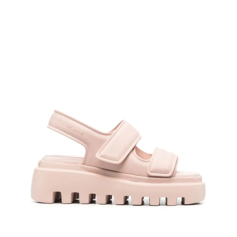 Vic Matié Sandales Pink Casual Open Flat Sandals Pink
