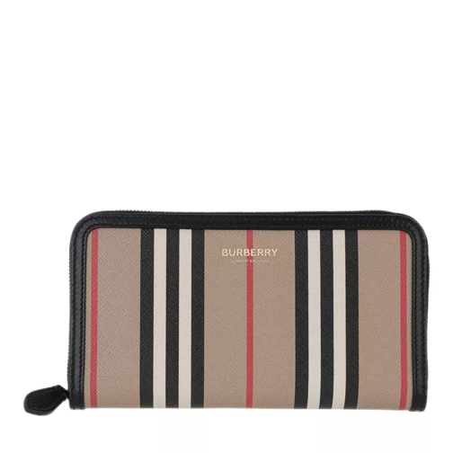 Burberry Icon Stripe Zip Around Wallet Multi Portefeuille à fermeture Éclair