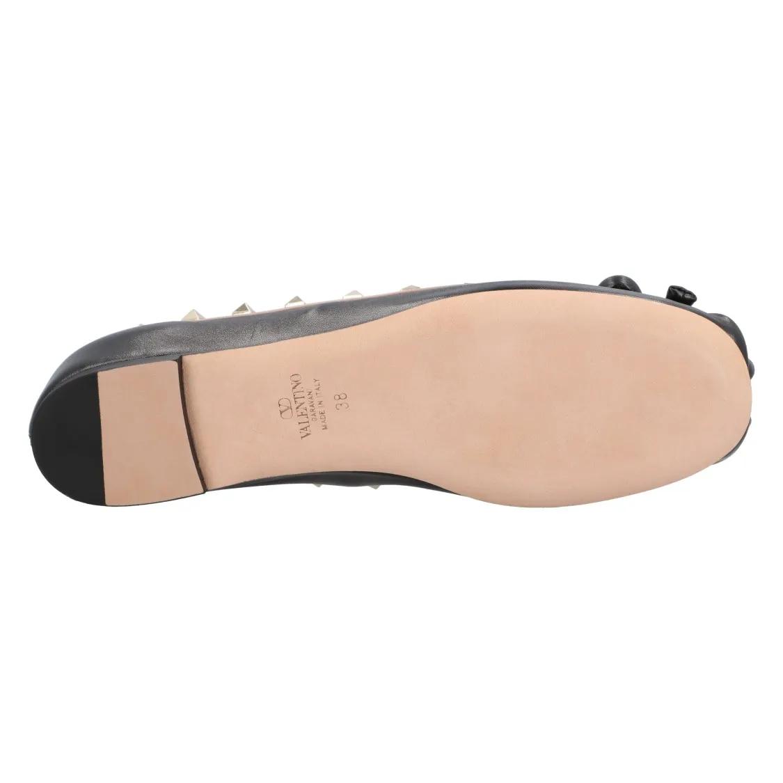 Thumbnail - Rockstud Ballet Flats Black - Gr. 38 (EU) - in Schwarz