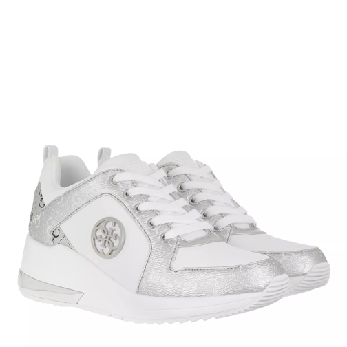 Guess Jaryds Sneakers White Silver whisi sneaker basse