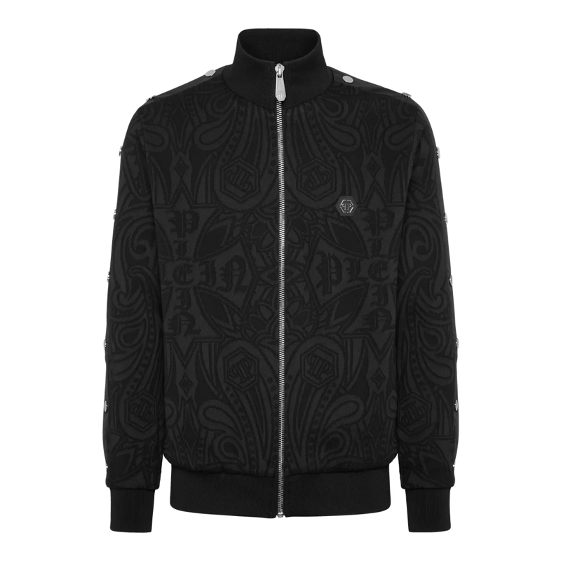 Philipp Plein Daunenjacke Jogging Jacket Chrome schwarz