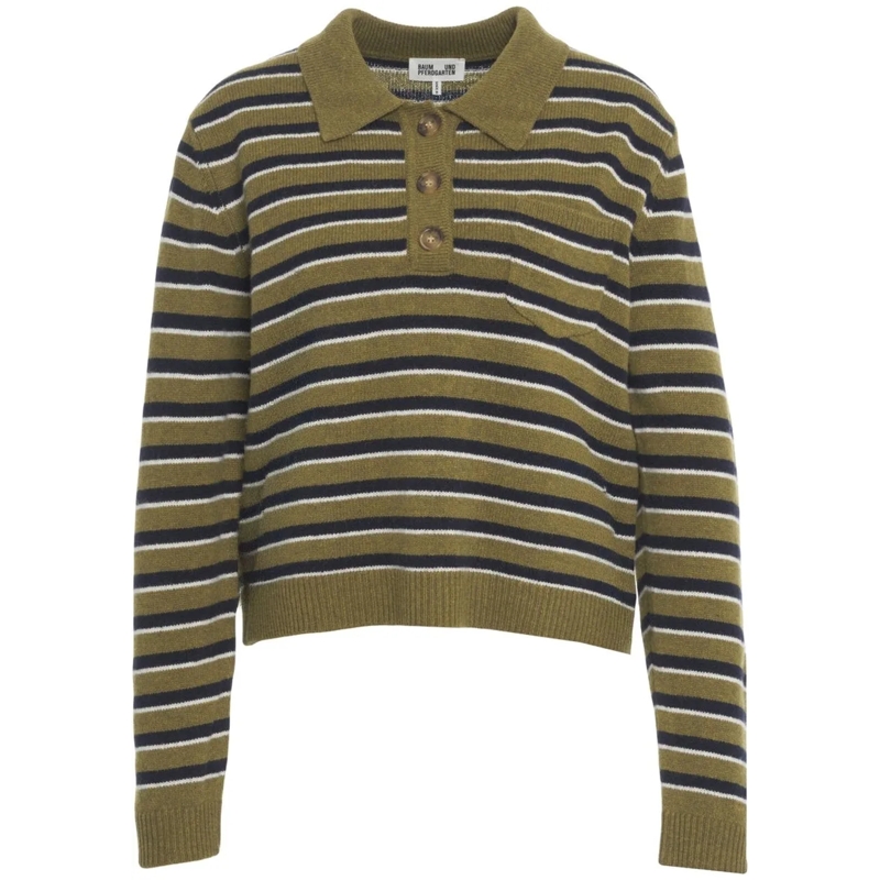 Arte Antwerp  Striped sweater 'Cori' grün