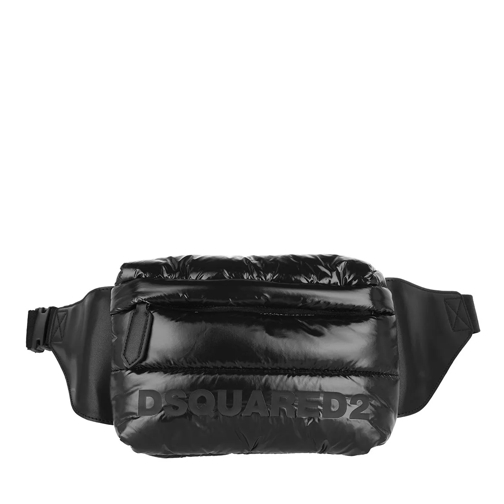Dsquared2 Unisex Quilted Belt Bag Black Midjeväskor