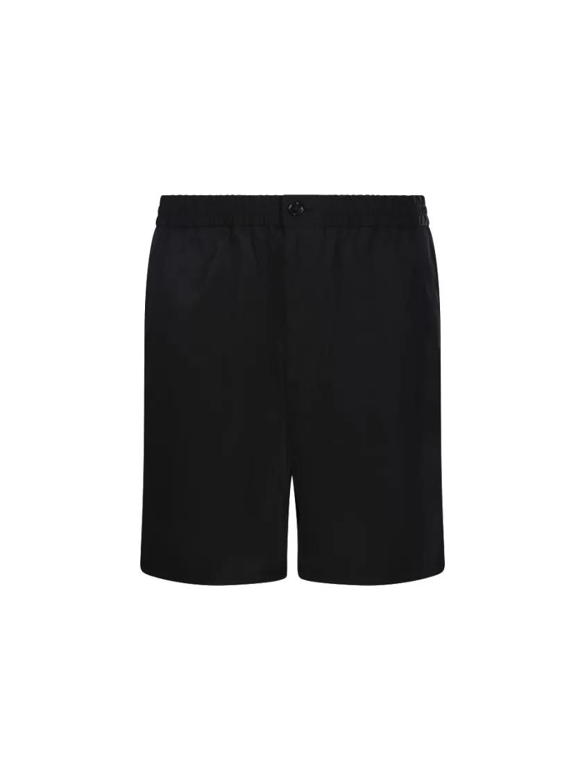 Thumbnail - AMI Paris - Elasticated Waist Shorts - Größe M - schwarz
